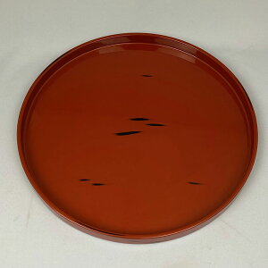 根来塗 丸盆 30cm 紀州漆器 伝統 木製 お盆 根来塗 丸盆 トレー ギフト 贈答品 お祝い 内祝 結婚祝 引越祝 記念品 丸 一人膳 テーブルコーディネート おもてなし