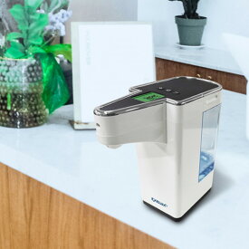 ＼特典あり／EXELUX エグゼラックス タッチレス 自動検温 消毒スプレー[自動 検温 手指消毒 ディスペンサー 非接触 赤外線センサー オートディスペンサー 体温 測定 手 手首 かざす 吐出量 調節 ワンタッチ 詰替え 簡単 置き型 電池式 コンパクト シンプル]