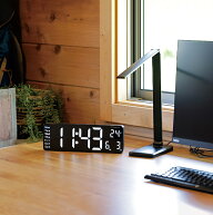 ＼特典あり／LED CLOCK Rico リコ[デジタル時計 壁掛け おしゃれ 置き時計 温度 デジタル 時計 リビング …