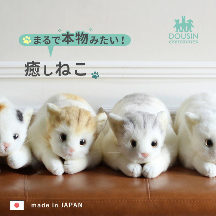 楽天市場】＼レビュー特典あり／猫のぬいぐるみ 58cm [本物みたいな  