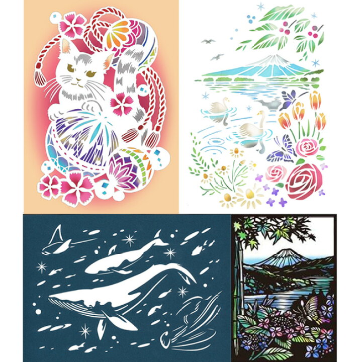 切り絵スターターキット 初心者にも手軽に体験できる切り絵セット 切り絵