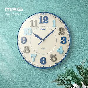 \特典あり/MAG 掛時計 タイムブロック[掛け時計 アナログ おしゃれ 壁掛け時計 壁掛時計 文字盤 数字 大きい 見やすい リビング 寝室 子ども部屋 子供部屋 3針 連続秒針 スイープ秒針 カチ