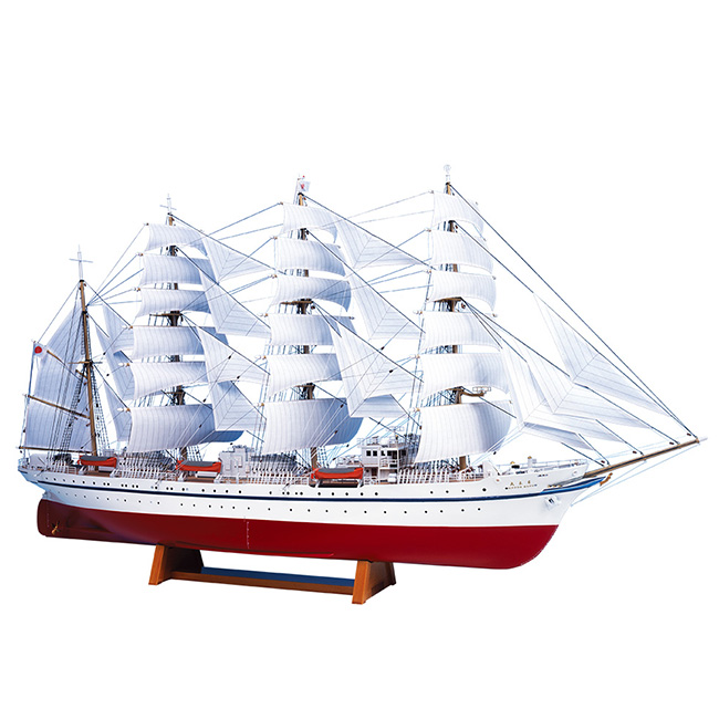 楽天市場】＼レビュー特典あり／木製模型 帆船 1/160 日本丸 帆付[帆船