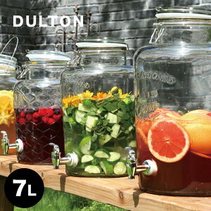 ◎DULTON ダルトン ビバレッジサーバー エリンL 7L 308525[ドリンク サーバー ドリンクサーバー ガラス 蛇口 おしゃれ ウォーターサーバー デトックスウォーター 密閉 保存容器 瓶 ガラス容器 7リ