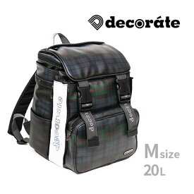 ◎decorate デコレート Scachi 20L[スクールバッグ ラン活 バックパック リュックサック リュック型 ランドセル チェック柄 おしゃれ 大容量 大きめ 男の子 女の子 通学 登校 習い事 塾 A4 タブレット 教科書 収納 小学校 低学年 DMS-084 Mサイズ]