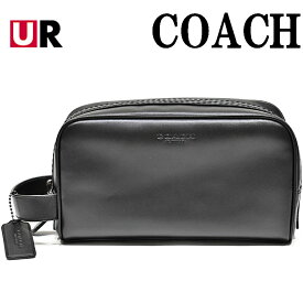 コーチ バッグ セカンドバッグ アクセサリーポーチ セカンドポーチ ポーチ メンズ レディース COACH 2522 QB/BK レザー スモール セカンドバッグ ブラック
