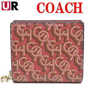 コーチ 二つ折り財布 財布 二つ折り 折り財布 レディース アウトレット COACH CF522 FCF522 IMROU スナップ ウォレット シグネチャー モノグラム プリント ルージュ
