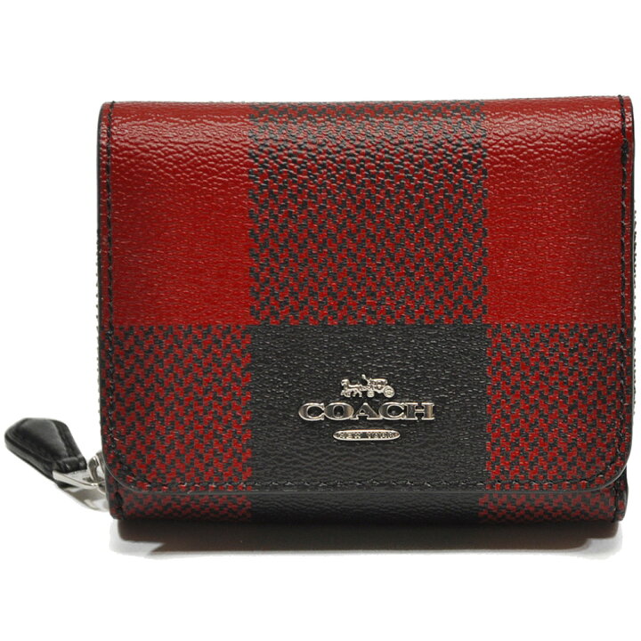 楽天市場】コーチ COACH 財布 折財布 C1916 SVS66 PVC 格子柄 3つ折り  