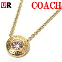 コーチ ネックレス レディース アクセサリー ジュエリー アウトレット COACH 54514 F54514 GLD オープン サークル ストーン ネックレス ゴールド