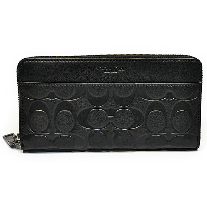 楽天市場】コーチ COACH 財布 長財布 メンズ F74999 BLK エンボスド  