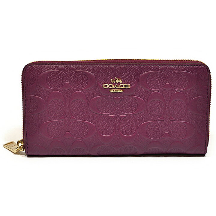 楽天市場】コーチ COACH 財布 長財布 F53834 IMPLU デボスド 