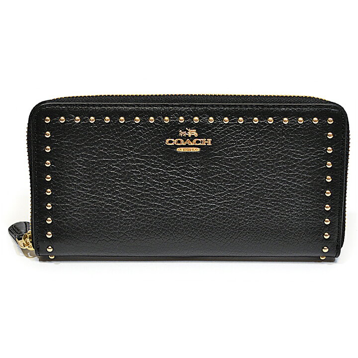 楽天市場】コーチ COACH 財布 長財布 F54019 IMBLK リベット スタッズ 