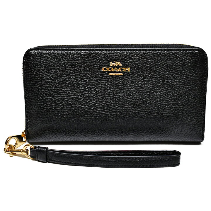 楽天市場】コーチ COACH 財布 長財布 C4451 IMBLK ペブルドレザー 