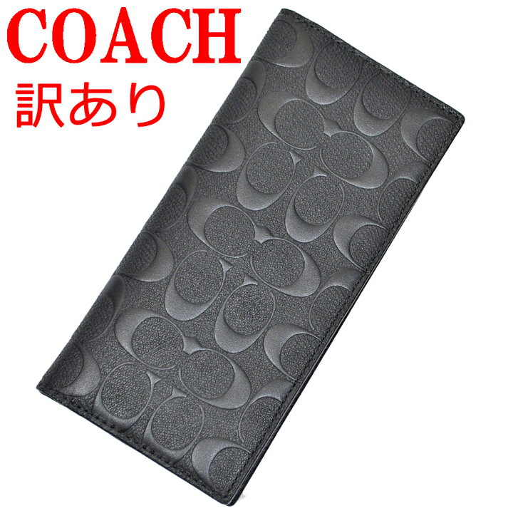 楽天市場】訳あり コーチ メンズ 長財布 財布 二つ折り COACH  