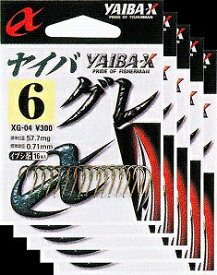 ささめ針 ヤイバグレ　4号 5枚まとめ買い特価　茶　XG-04 (SASAME・ササメ・グレ針）