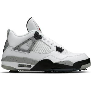 �y���������z�y�����Y�z nike �i�C�L �W���[�_�� �S���t�V���[�Y Jordan 4 Retro Golf�iWhite Cement�j �X�j�[�J�[ �C �ł����ςȂ� Men's Golf Shoes CU9981-100