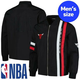 【送料無料+割引クーポン】 NBAオフィシャル メンズ アウター ボンバージャケット スタジャン ジャンパー シカゴ・ブルズ Chicago Bulls Stitch Applique Bomber Jacket
