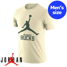 【送料無料+割引クーポン】 NBA公式 nike ナイキ ジョーダン Jordan メンズ Tシャツ 半袖トップス ミルウォーキー・バックス Milwaukee Bucks Essential Jordan T-Shirt