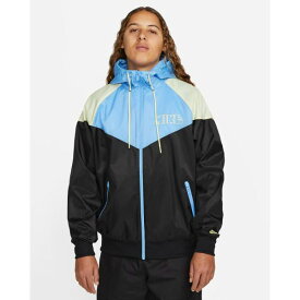 【送料無料+割引クーポン】 メンズアウタージャケット ナイキ Nike Windrunner Men's Woven Lined Jacket （Black/University Blue/Lemon Chiffon） ウィンドブレーカー ウーブンジャケット ナイロンジャケット