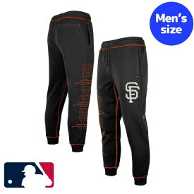 【送料無料+割引クーポン】 MLBオフィシャル New Era ニューエラ メンズ スウェットパンツ ジョガーパンツ ボトムス サンフランシスコ・ジャイアンツ San Francisco Giants Men's pants Black