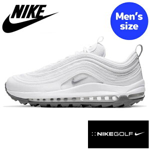 �y���������z�y�����Y�z nike �i�C�L �S���t�V���[�Y Air Max 97 G Golf Shoes �iWhite/Metallic Cool Grey�j CI7538-100 �X�j�[�J�[ �C �S���t���K�� �S���t�R���y