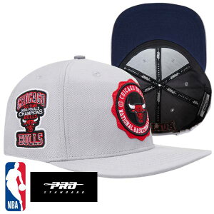 �y���������z NBA���� ���K�i �����Y �L���b�v �X�q �n�b�g �A�W���X�^�u���L���b�v ���j�Z�b�N�X �v���X�^���_�[�h Pro Standard �V�J�S�E�u���Y CHICAGO BULLS CREST EMBLEM UNISEX WOOL SNAPBACK HAT