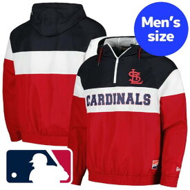 【送料無料+割引クーポン】 MLB公式 ニューエラ メンズ ウィンドブレーカー アウタージャケット ヌートバー セントルイス・カージナルス St. Louis Cardinals New Era Ripstop Windbreaker Jacket