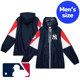 【送料無料+割引クーポン】 MLBオフィシャル メンズ ウィンドブレーカー アウタージャケット ニューヨーク・ヤンキース New York Yankees Throw It Back Full-Zip Windbreaker Jacket