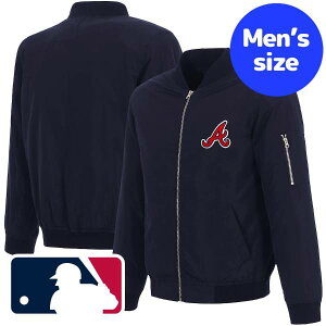 yz MLBItBV Y {o[WPbg MA-1 AE^[ Ag^Eu[uX Atlanta Braves Lightweight Nylon Bomber Jacket
