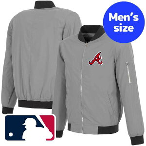 yz MLBItBV Y {o[WPbg MA-1 AE^[ Ag^Eu[uX Atlanta Braves Lightweight Nylon Bomber Jacket