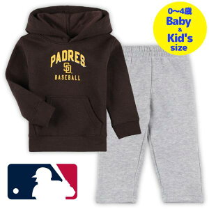�y���������z�y�x�r�[�E�L�b�Y�T�C�Y�i0-4�Ηp�j�z MLB�I�t�B�V���� �L�b�Y�p�㉺2�_�Z�b�g�A�b�v �q���p�㉺�Z�b�g �_���r�b�V���L �T���f�B�G�S�E�p�h���X San Diego Padres Hoodie & Pants Set