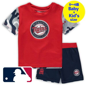 �y���������z�y�x�r�[�E�L�b�Y�T�C�Y�i0-4�Ηp�j�z MLB�I�t�B�V���� �L�b�Y�p�㉺2�_�Z�b�g�A�b�v �q���p�㉺�Z�b�g �~�l�\�^�E�c�C���Y Minnesota Twins T-Shirt & Shorts Set