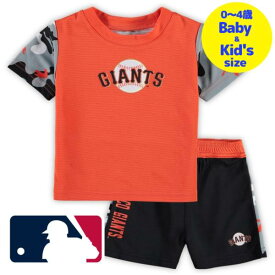 【送料無料+割引クーポン】【ベビー・キッズサイズ（0-4歳用）】 MLBオフィシャル キッズ用上下2点セットアップ 子供用上下セット サンフランシスコ・ジャイアンツ San Francisco Giants T-Shirt & Shorts Set