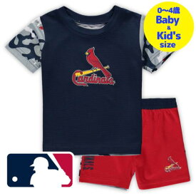 【送料無料+割引クーポン】【ベビー・キッズサイズ（0-4歳用）】 MLBオフィシャル キッズ用上下2点セットアップ 子供用上下セット ヌートバー セントルイス・カージナルス Cardinals T-Shirt & Shorts Set