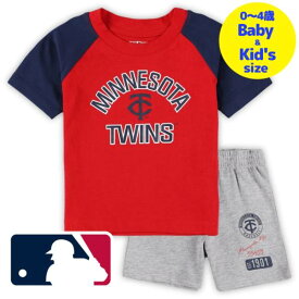 【送料無料+割引クーポン】【ベビー・キッズサイズ（0-4歳用）】 MLBオフィシャル キッズ用上下2点セットアップ 子供用上下セット ミネソタ・ツインズ Minnesota Twins T-Shirt and Shorts Set