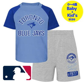 【送料無料+割引クーポン】【ベビー・キッズサイズ（0-4歳用）】 MLBオフィシャル キッズ用上下2点セットアップ 子供用上下セット 菊池雄星 トロント・ブルージェイズ Toronto Blue Jays T-Shirt and Shorts Set