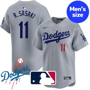 yz MLB W[[OItBV Ki NIKE iCL Y T[XEhW[X XؘN W[W jtH[ jz[ Roki Sasaki Los Angeles Dodgers Alternate Road Limi