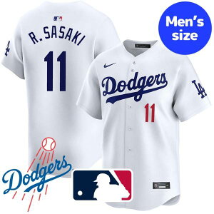 【送料無料】 MLB公式 メジャーリーグオフィシャル 正規品 NIKE ナイキ メンズ ロサンゼルス・ドジャース 佐々木朗希 ジャージ ユニフォーム ユニホーム Roki Sasaki Los Angeles Dodgers Home Limited Jersey