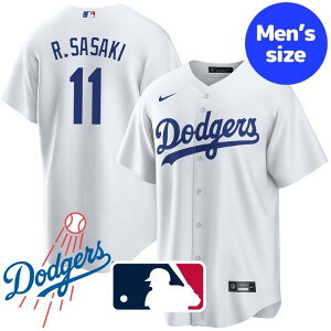 yz MLB W[[OItBV Ki NIKE iCL Y T[XEhW[X XؘN W[W jtH[ jz[ Roki Sasaki Los Angeles Dodgers Home JerseyiWhite