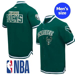 yz NBA ItBVACe Y WPbg X^W AE^[ gbvX Pro Standard vX^_[h ~EH[L[EobNX MILWAUKEE BUCKS CLASSIC MEN'S WARM UP JACKET