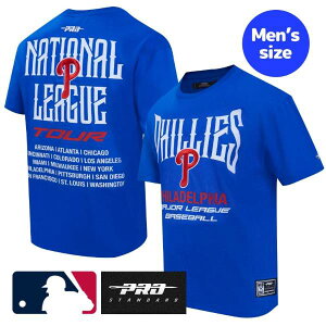 �y���������z MLB���� ���K�i �����Y T�V���c �����g�b�v�X ���W���[���[�O�I�t�B�V���� �t�B���f���t�B�A�E�t�B���[�Y �v���X�^���_�[�h Pro Standard PHILADELPHIA PHILLIES CITY TOUR 2.0 MEN'S COTTON JERSEY 