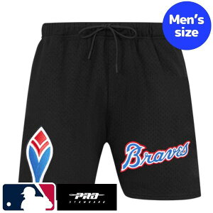 【送料無料】【正規品】 MLB公式 メジャーリーグオフィシャルアイテム メンズ 短パン ジャージ ハーフパンツ ショートパンツ ショーツ ボトムス プロスタンダード Pro Standard アトランタ・ブ