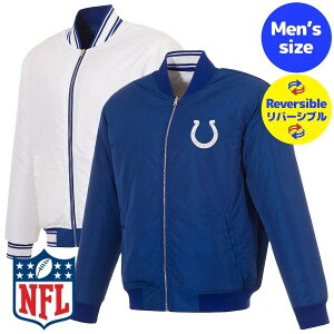 yz NFL Atg Y X^W AE^[ {o[WPbg MA-1 Wp[ JH Design CfBAi|XERc Indianapolis Colts Full-Zip Reversible Flight Jacket