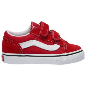 【送料無料+割引クーポン】【海外限定】 Vans ヴァンズ バンズ 【ベビー・キッズ（10.5-16.0cm）】 Vans Old Skool （Racing Red/True White） スニーカー 子供靴 出産祝い