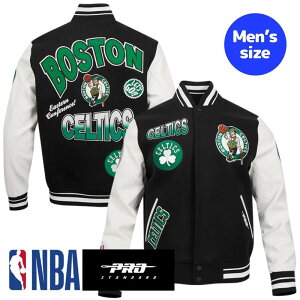 yz NBA Ki Y AE^[ X^W WPbg {XgEZeBbNX WFC\EeC^ BOSTON CELTICS TURN IT UP MEN'S RIB WOOL VARSITY JACKET vX^_[h Pro Standard