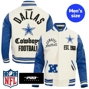 �y���������z NFL���� ���K�i �����Y �A�E�^�[ �X�^�W���� �W���P�b�g �_���X�E�J�E�{�[�C�Y DALLAS COWBOYS MODERN ORIGINALS MEN'S RIB WOOL VARSITY JACKET �v���X�^���_�[�h Pro Standard