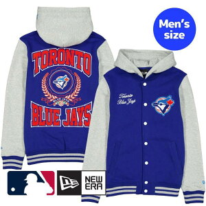 �y���������z MLB���� �����Y �A�E�^�[ �W���P�b�g �X�^�W���� �W�����p�[ �g�����g�E�u���[�W�F�C�Y Toronto Blue Jays Throwback Prep Jacket �j���[�G�� New Era