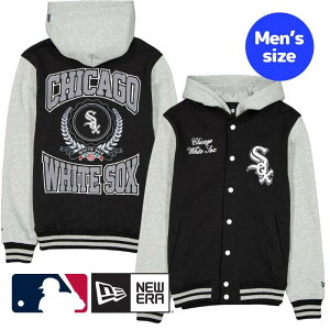 �y���������z MLB���� �����Y �A�E�^�[ �W���P�b�g �X�^�W���� �W�����p�[ �V�J�S�E�z���C�g�\�b�N�X Chicago White Sox Throwback Prep Jacket �j���[�G�� New Era