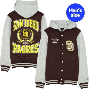 �y���������z MLB���� �����Y �A�E�^�[ �W���P�b�g �X�^�W���� �W�����p�[ �T���f�B�G�S�E�p�h���X �_���r�b�V���L San Diego Padres Throwback Prep Jacket �j���[�G�� New Era
