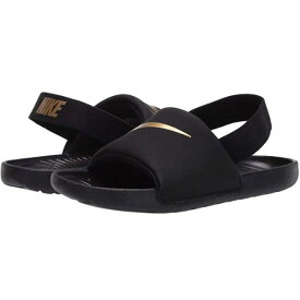 【送料無料+割引クーポン】【海外限定】 nike ナイキ 【ベビー・キッズ（8.0-16.0cm）】 Nike Kawa Slide （Black/Gold） スニーカー 子供靴 出産祝い サンダル ビーサン